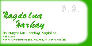 magdolna harkay business card